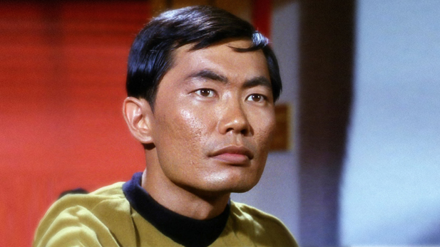George Takei in his iconic role as Hikaru Sulu in the original Star Trek series. 
