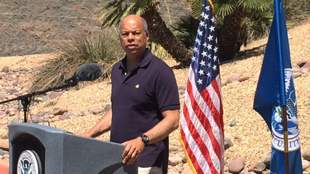 Homeland Security Sec. Jeh Johnson in Nogales spot