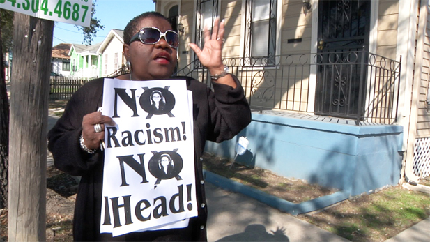 Political operative Barbara Lacen-Keller denouncing some New Orleans electoral dirty tricks.