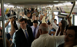 Streetcar crowd, 7-21-14