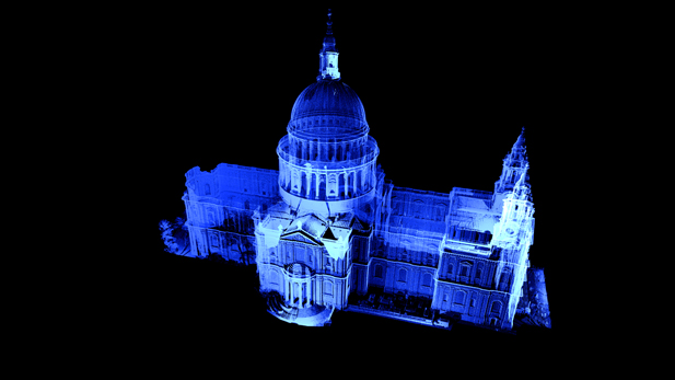 Point Cloud & GGI image of St Paul's Cathedral 