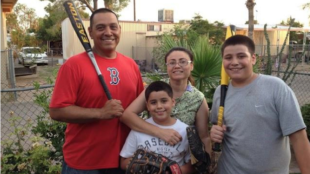 Rosa Robles Loreto with her husband Gerardo, and their sons Gerardo Jr. and Jose Emiliano.