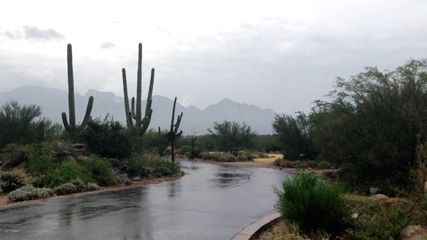 Rain at Stone Canyon, Northwest of Tucson