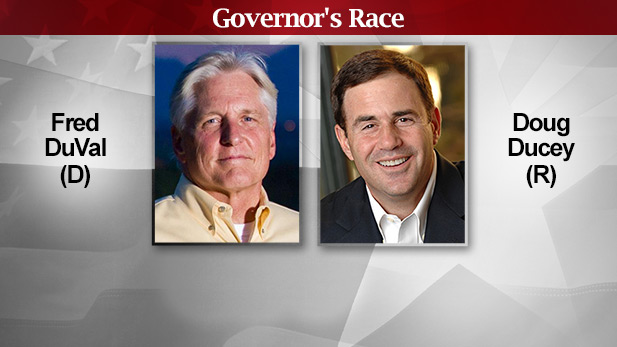 Governor's Race DuVal, Ducey Your Vote graphic SPOT