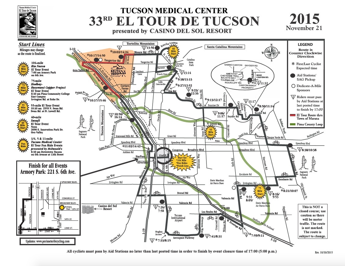 El tour map 2015