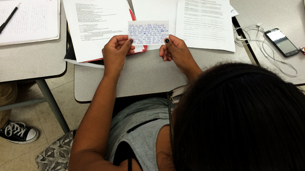 Student in THS African American Literature class spotlight