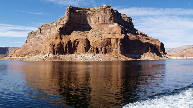 Rock formations at Lake Powell, AZ