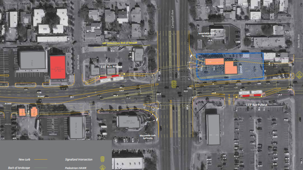 Broadway widening satellite spotlight