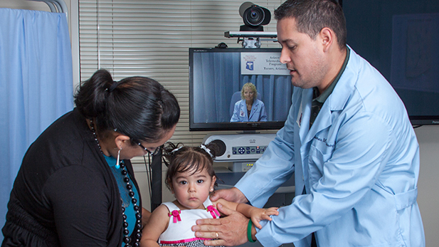 Video conferencing makes access to specialty care easier in rural areas.