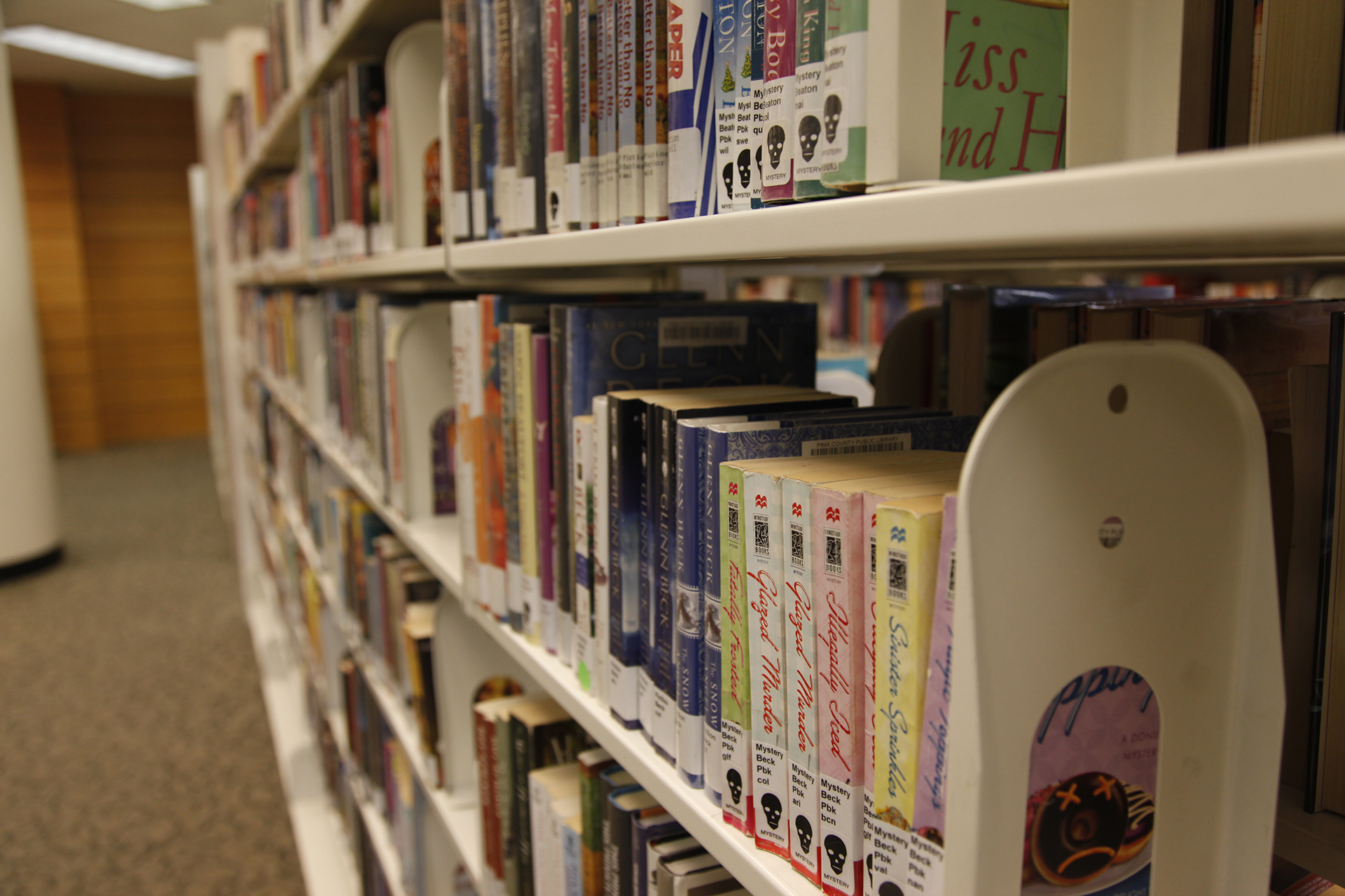 library bookshelves hero