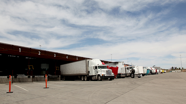 Commercial trucks inspected at the Mariposa Port of Entry. (2015)