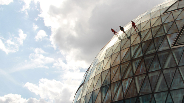 STREB performing "Sky Walk," as part of the London 2012 Cultural Olympiad.