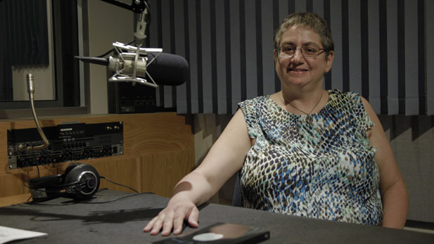 Fantasy author Janni Lee Simner in the AZPM Radio Studio.