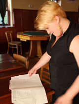 Erika Burkhart Piano Bar Portrait