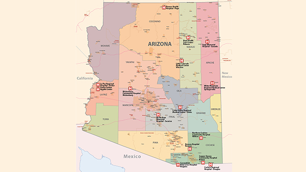 cochise hospital map 