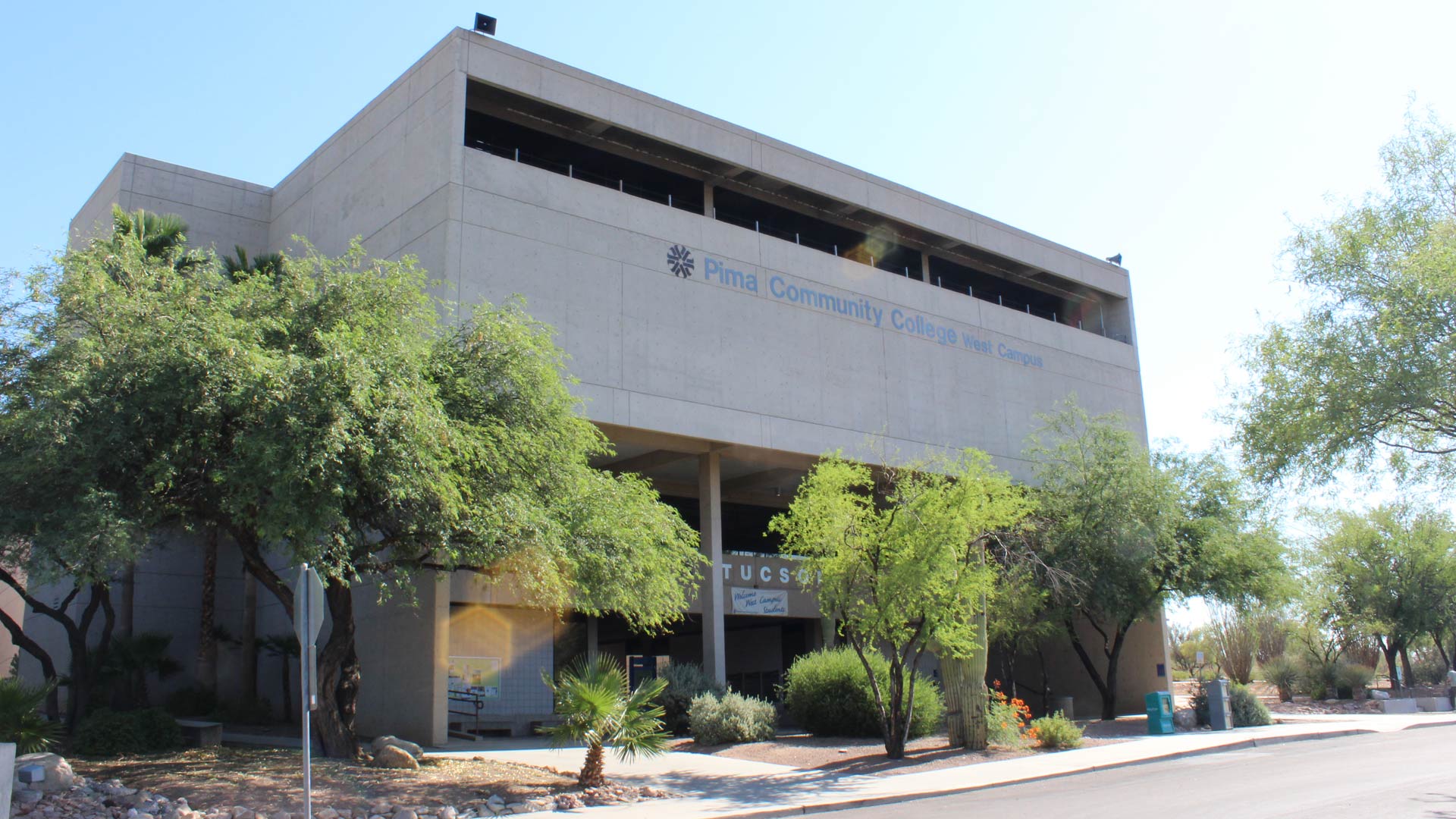 A building on the campus of Pima Community College, West.