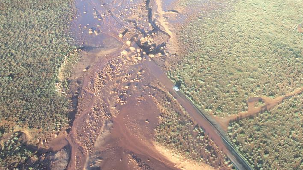 Arizona Highway 89A north of Flagstaff closed by mudslide Aug. 9, 2015.