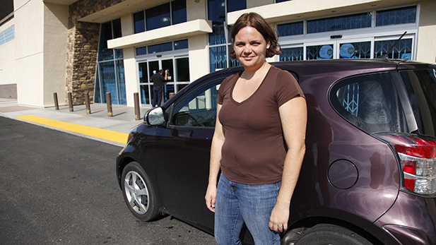 Lynn Knuckles was a bus rider until she purchased her car in March. When she heard about the strike she decided to start offering rides to stranded riders via Reddit. 