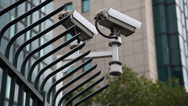 Security Cameras outside the M15 building.