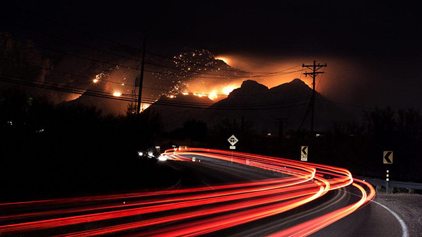 The Finger Rock Fire on Wednesday, Aug. 5, 2015. 