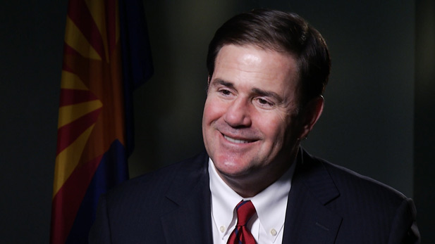 Governor Doug Ducey, during an interview with AZPM's Lorraine Rivera from January 2016.