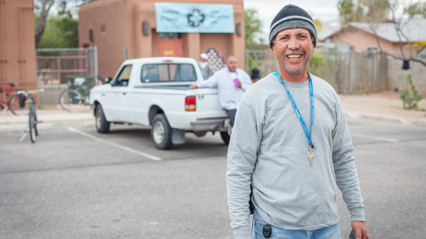 Eleazar Castellanos at the Southside Worker Center.