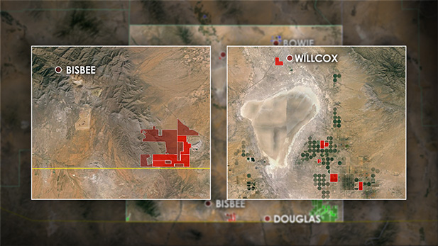 Howard Buffett owns land in two areas. The first is farming operations near Willcox. The second, a ranch along the US/Mexico border east of Naco.