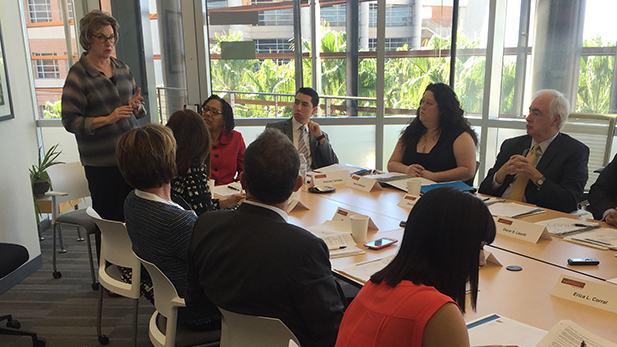 First meeting of a search committee to find a new University of Arizona president to take the place of Ann Weaver Hart, Oct. 13, 2016.