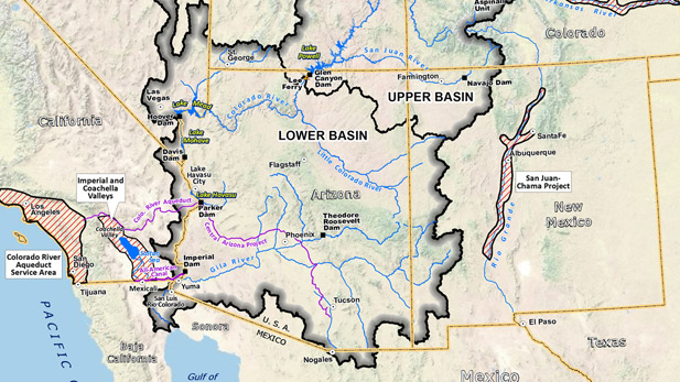 Map Of The Colorado River Basin