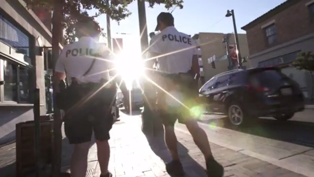 Tucson police officers respond to a situation.