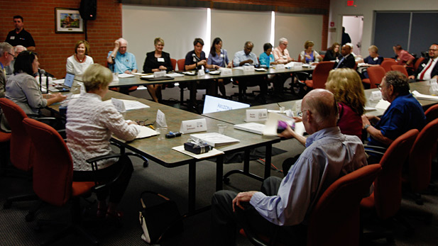 A meeting of the Community Advisory Board.