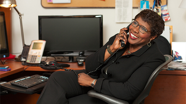 Gwen Ifill desk spot