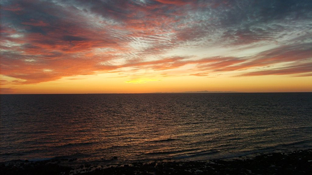 Rocky Point sunset spotlight