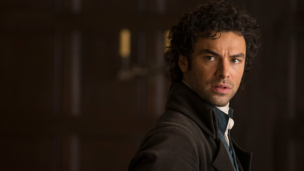 Aidan Turner as Ross Poldark.