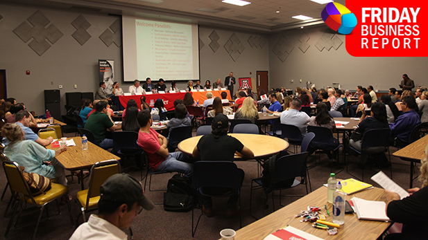 125 students gathered at the Tucson YWCA for the final day of Eller's Economic Development Program.