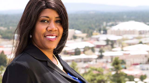 Coral Evans, first African-American elected mayor of Flagstaff.
