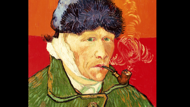 Self-Portrait with Bandaged Ear,1889; Van Gogh.