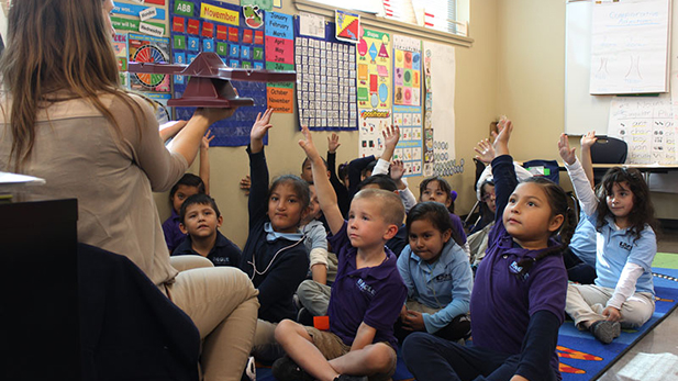 Students participate during class at EAGLE College Prep Maryvale on Nov. 16, 2015. The charter school is part of New Schools for Phoenix, an initiative that aims to develop 25-high-performing schools in some of the most impoverished areas of Phoenix by the year 2020.