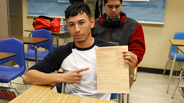 Ulises Galindo, 18, says he has questions to answer before Election Day. "Who are the top candidates that are going to be against each other so I know who to vote for and look them up and get more informed. And see which one would be best for me.” 