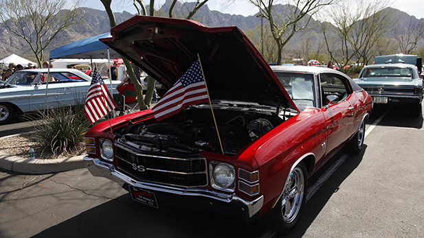 The Cruise, BBQ and Blues Car Show in Oro Valley on Feb. 20, 2016.