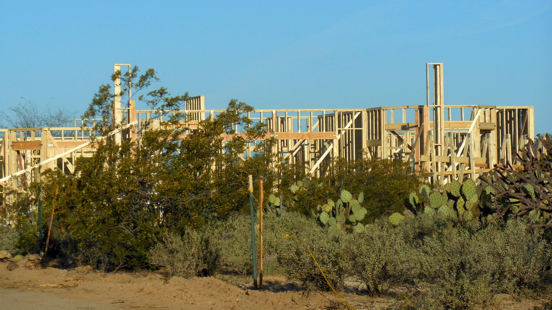 A new home being built on Tucson's Northwest side.