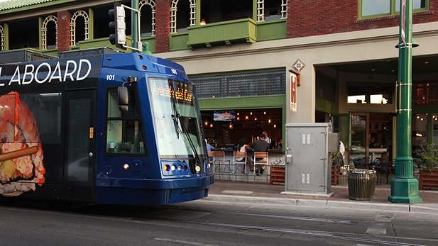 Streetcar downtown business Spot