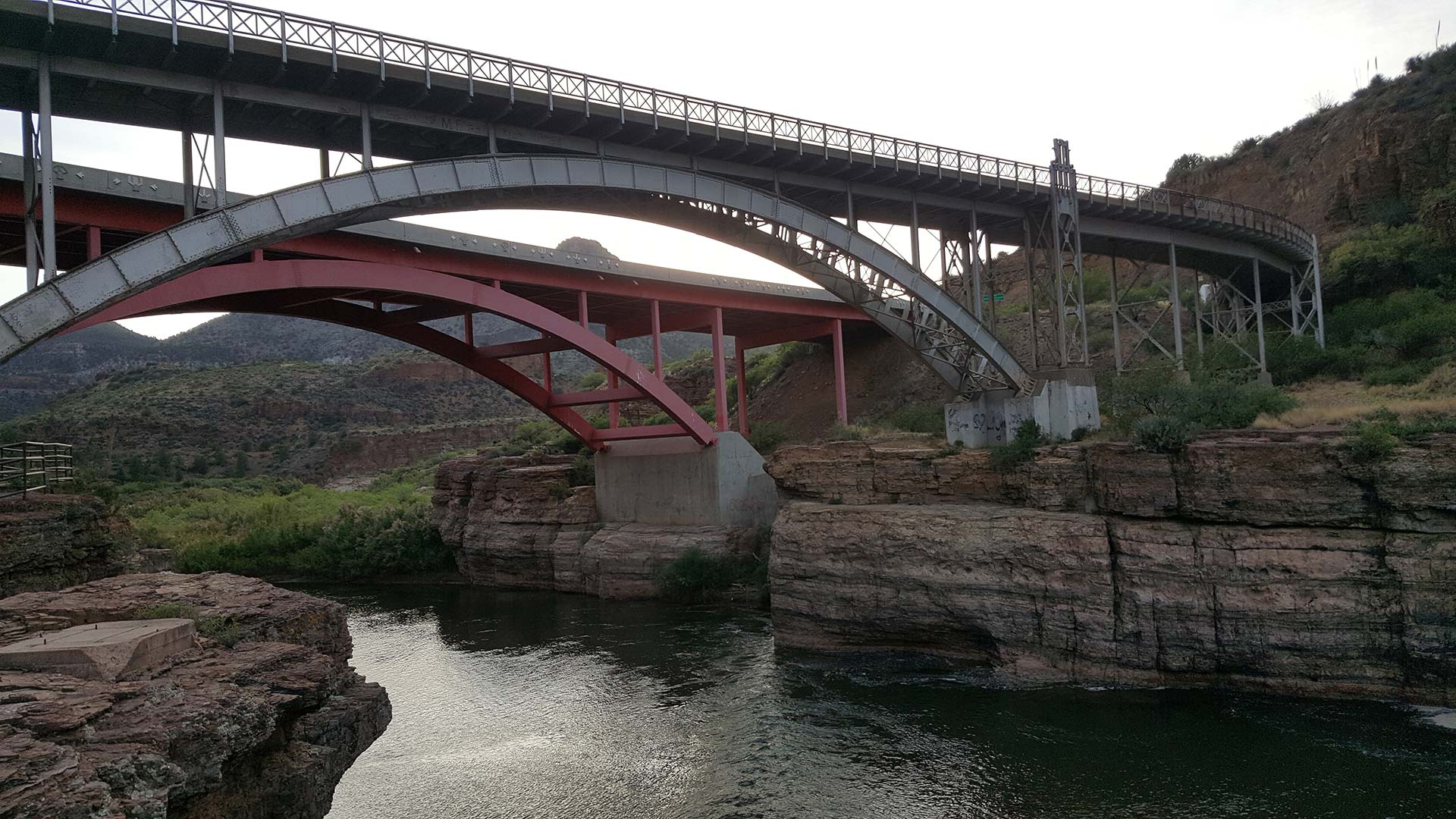 The Salt River Canyon Bridge in central Arizona.