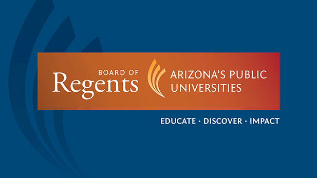 The logo for the Arizona Board of Regents.