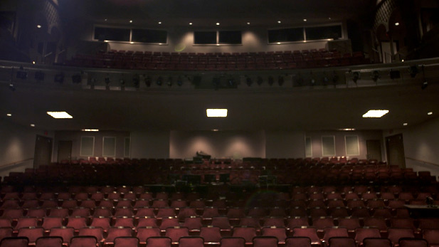 The auditorium at the Temple of Music and Art.