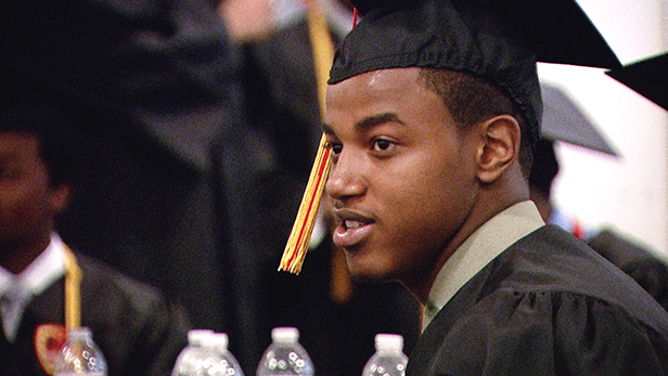Krishaun Branch at Urban Prep graduation.
