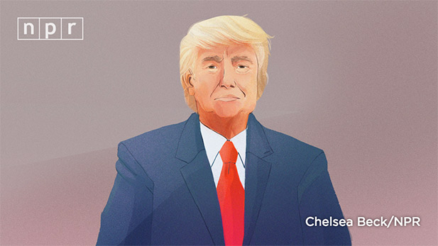 Donald Trump inauguration watercolor spot