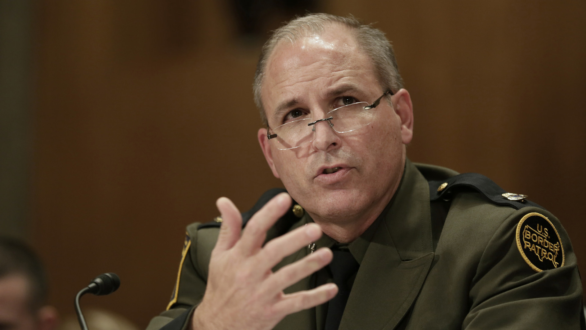 Former U.S. Border Patrol Chief Mark Morgan testifying before the Senate Committee on Homeland Security and Governmental Affairs in Washington, D.C., Nov. 30, 2016.