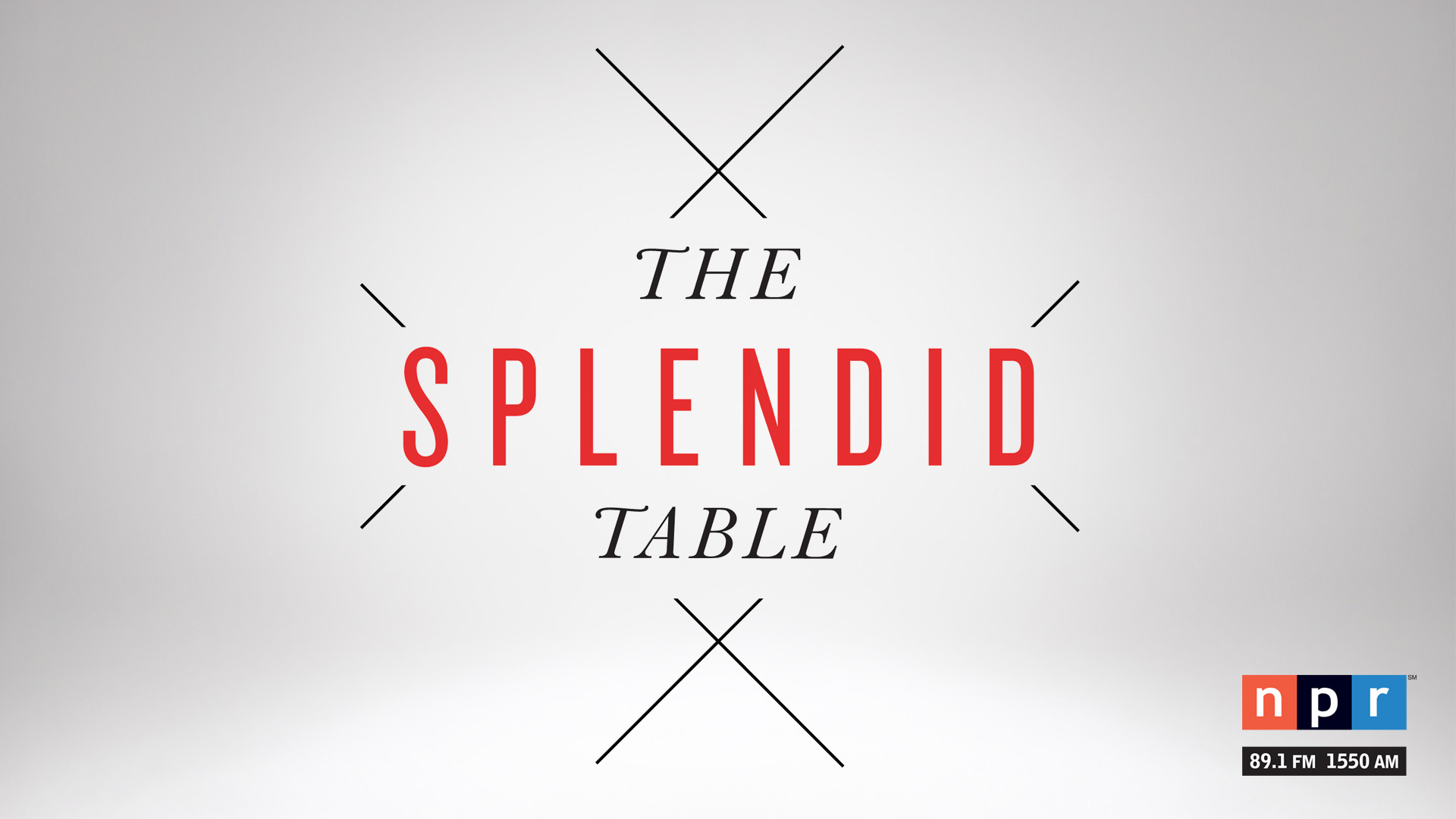 The Splendid Table airs Saturdays at 1 p.m. on NPR 89.1.