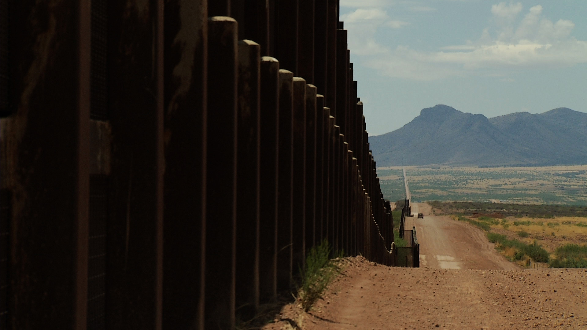 Border wall patrol mountains immigration hero